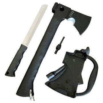 Многофункционална туристическа брадва СССР 5в1: Запалка, Свирка, Чук и Нож в Едно