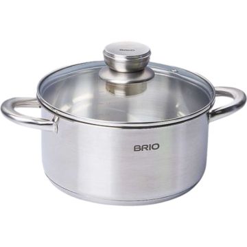 Тенджера Brio Metallica 3.1 л – Неръждаема стомана с капак