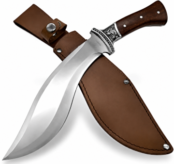 Мачете кукри Columbia Heavy Duty – острие 5 мм, 57 HRC с калъф за колан