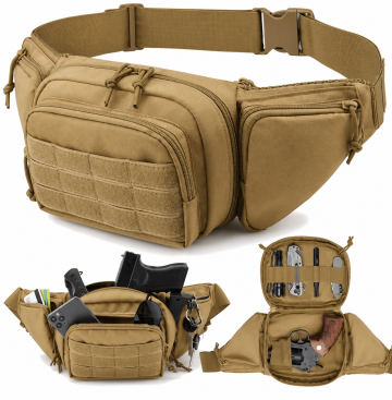 Тактическа чанта за пистолет 1000D найлон – рамо или кръст водоустойчива Airsoft 
