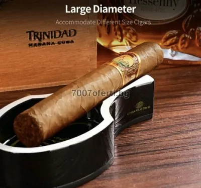 Пепелник за пури CIGARLOONG – метален, с 1 слот за пура