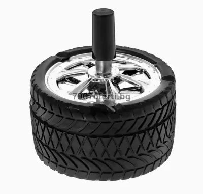 Метален пепелник Angry Wheel – дизайн автомобилна гума