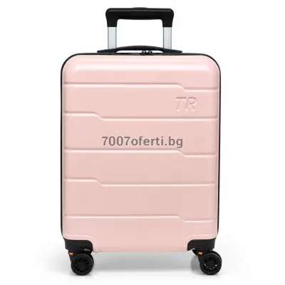 Куфар за ръчен багаж 55x40x20 см – полипропилен, свалящи се  колела 360° 