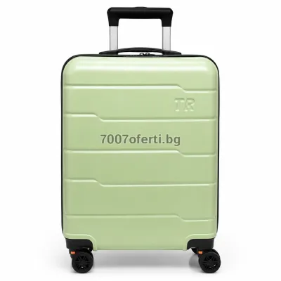 Куфар за ръчен багаж 55x40x20 см – полипропилен, свалящи се  колела 360° 