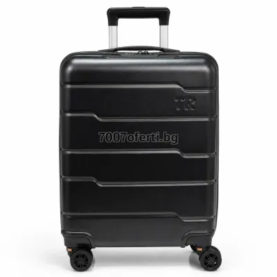 Куфар за ръчен багаж 55x40x20 см – полипропилен, свалящи се  колела 360° 