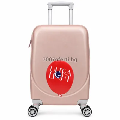 Куфар за ръчен багаж Perfect line 57x37x22 см ABS твърд и лек , 4 колела 360° 