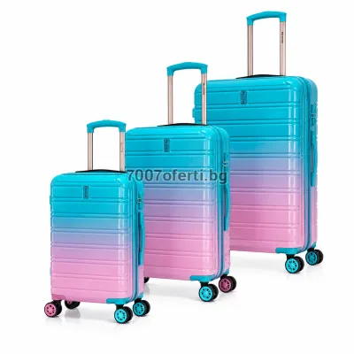 Комплект куфари 3 броя IFLY  20″ 24″ 28″, поликарбонат  колела 360° 
