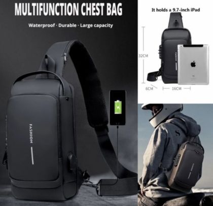 Мъжка чанта за мотор непромокаема многофункционална USB слот за GSM