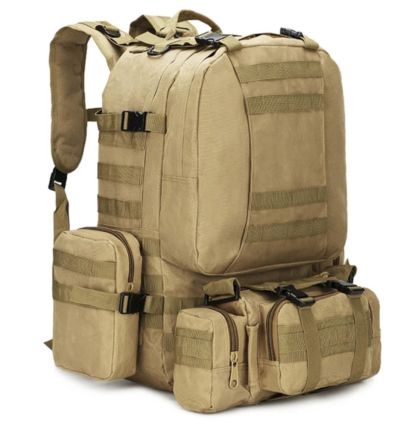 55L тактическа раница 4в1 Military военна водоустойчива за туризъм Molle