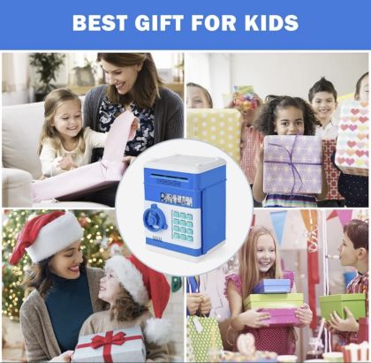 Детска касичка-сейф банкомат за монети и банкноти с 4-цифрен код – Забавление и сигурност за малките спестители