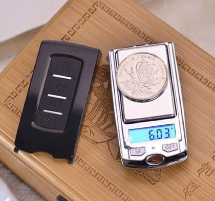 Мини бижутерска електронна везна ключодържател с прецизност 0,01g до 200g – Компактна и точна за всеки повод