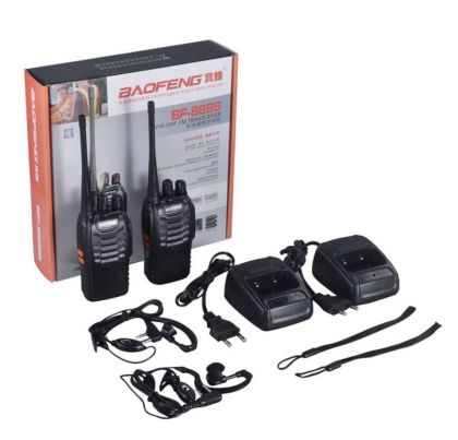Водоустойчива радиостанция BF-888S – комплект от 2 уоки-токи с 16 канала