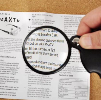 Сгъваема лупа с 3x увеличение и диаметър 60мм – компактна и удобна