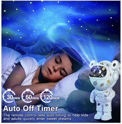 Детска Нощна Лампа Проектор Звездно Небе Астронавт Galaxy Star Projector