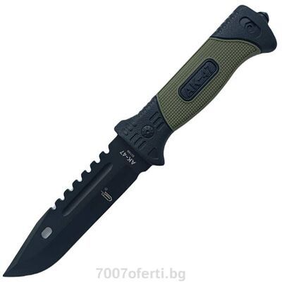 Тактически нож за оцеляване модел AK-47 ловен с компас и кремък Survivor