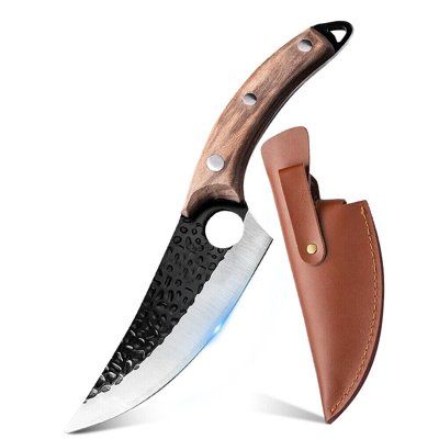 Професионален кухненски месарски нож - за месо и риба, със сигурен захват от неръждаема стомана