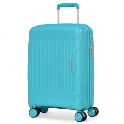 Куфар за ръчен багаж 55x38x22 см здрав полипропилен 360° колела