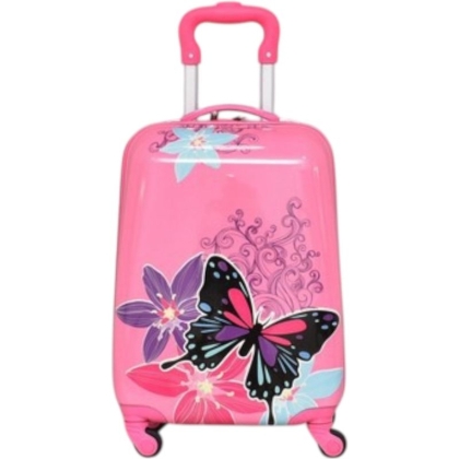 Детски куфар 46x30x21 см – лек ABS с 4 колела 360° за ръчен багаж