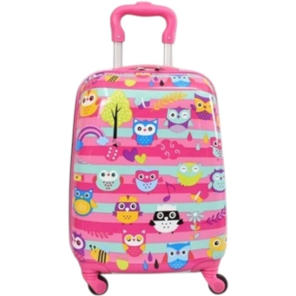 Детски куфар 46x30x21 см – лек ABS с 4 колела 360° за ръчен багаж