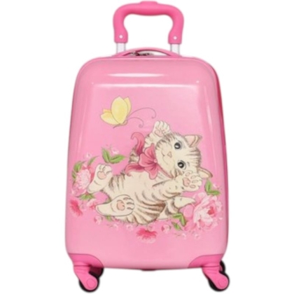 Детски куфар 46x30x21 см – лек ABS с 4 колела 360° за ръчен багаж