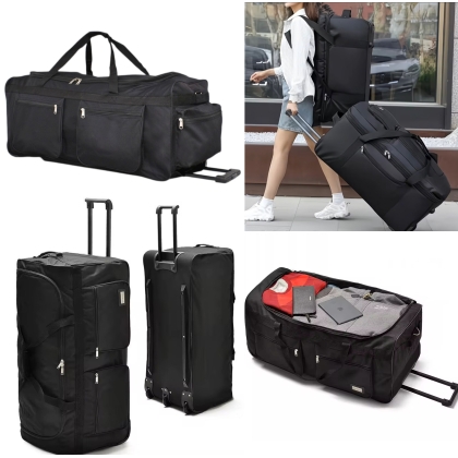 Сак с колела и теглич за пътуване (84x38x33 см)