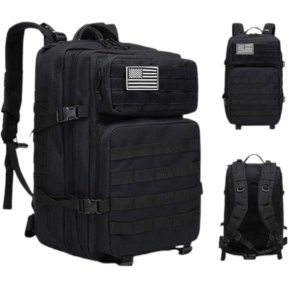 Тактическа раница водоустойчива Army Bag 45L – 900D, Molle, черна, зелена, бежова