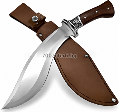 Мачете кукри Columbia Heavy Duty – острие 5 мм, 57 HRC с калъф за колан