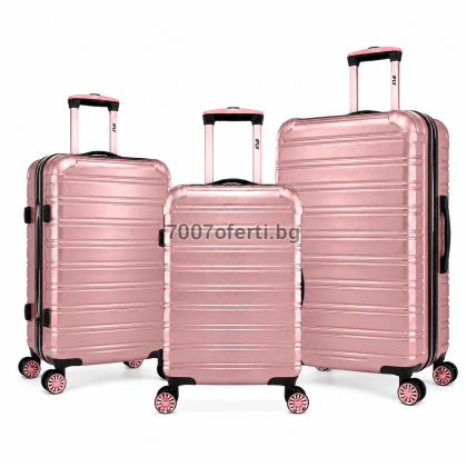 Комплект куфари 3 броя IFLY  20″ 24″ 28″, поликарбонат  колела 360° 