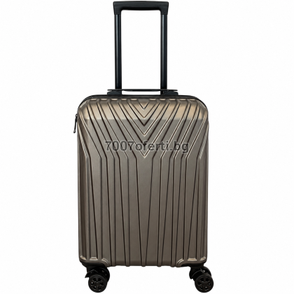Куфар за ръчен багаж ABS 53x35x20 см – spinner, сваляеми колела златист 