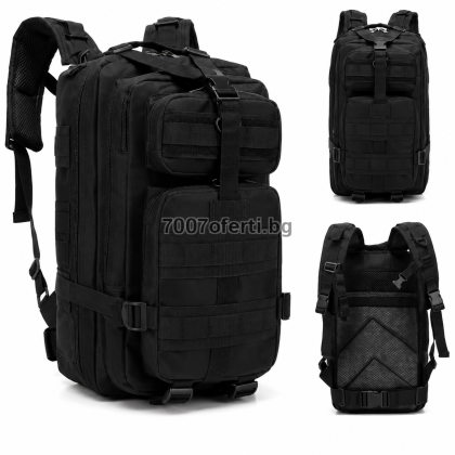 Тактическа раница 30L с MOLLE система за къмпинг и оцеляване