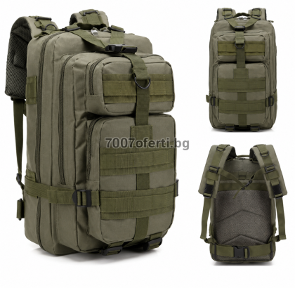 Тактическа раница 30L с MOLLE система за къмпинг и оцеляване