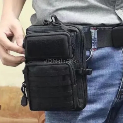 Тактическа чанта MOLLE EMT органайзер 600D – 18×12×8 см 