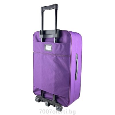 WeTravel пътнически куфар TRANSIT черен 3 колела 78/52/23см  разширяем+5см