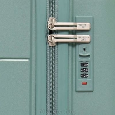 Пътнически куфар за ръчен багаж 55x40x22 см Лек и здрав твърд полипропилен, 4 колела 360°