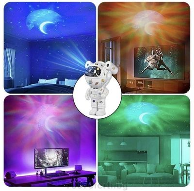 Детска Нощна Лампа Проектор Звездно Небе Астронавт Galaxy Star Projector