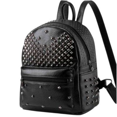 Дамска кожена раница – мека кожа с елегантни капси