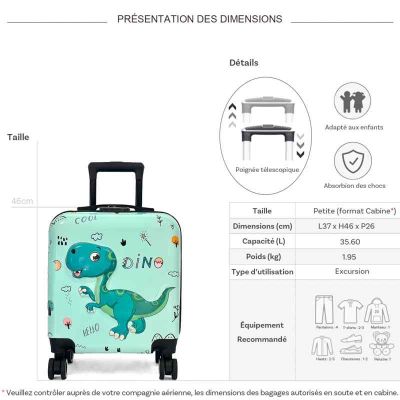 Детски Куфар Камионче 3D (Лилав) | ABS/PC Филм, 4 Колела 360°