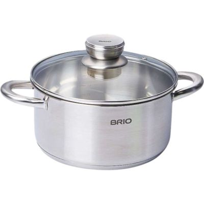 Тенджера Brio Metallica 3.1 л – Неръждаема стомана с капак