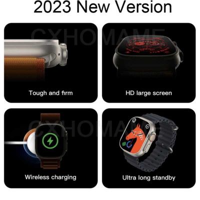 Мъжки смарт часовник Ultra X8 с Bluetooth разговори и безжично зареждане – стил и технология в едно