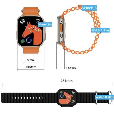 Мъжки смарт часовник Ultra X8 с Bluetooth разговори и безжично зареждане – стил и технология в едно