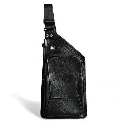 Мъжка чанта от много здрава екологична  кожа JEEP BULUO елегантен модел през гърди 