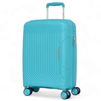 Куфар за ръчен багаж 55x38x22 см здрав полипропилен 360° колела