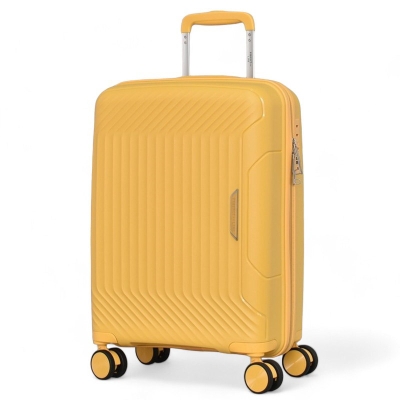 Куфар за ръчен багаж 55x38x22 см здрав полипропилен 360° колела