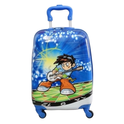 Детски куфар 46x30x21 см – лек ABS с 4 колела 360° за ръчен багаж