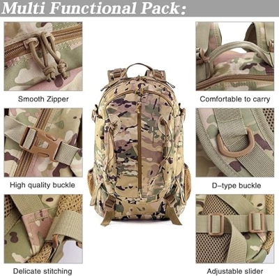 Тактическа раница за лов и къмпинг 40L Military MOLLE