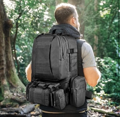 Тактическа раница 55L 4в1 – MOLLE, водоустойчива