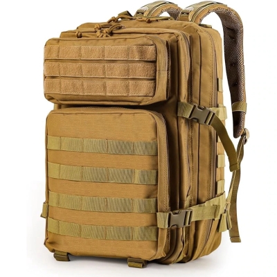 Тактическа раница водоустойчива Army Bag 45L – 900D, Molle, черна, зелена, бежова