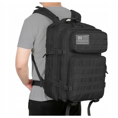 Тактическа раница водоустойчива Army Bag 45L – 900D, Molle, черна, зелена, бежова