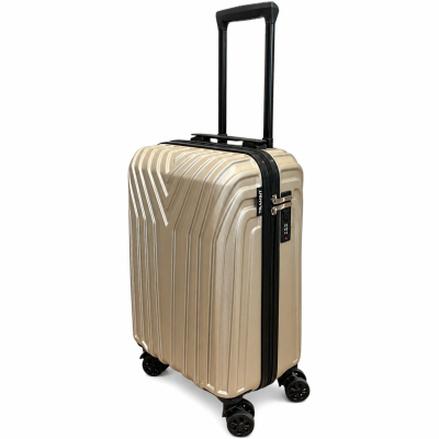 Куфар за ръчен багаж ABS 53x35x20 см – spinner, сваляеми колела златист 