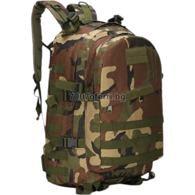 Тактическа раница 40L с MOLLE система за къмпинг и оцеляване